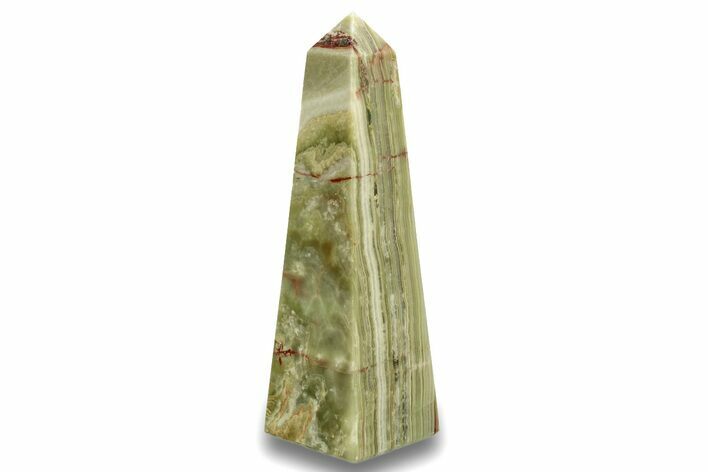 Polished Green Banded Calcite Obelisk - Pakistan #266209